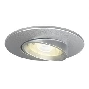 4lite Fire Rated GU10 Downlight (IP20) Satin Chrome Adjustable Gimbal with separate Smart LED Wiz Connected Bulb
