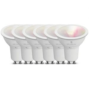 4lite Smart GU10 LED Bulb 350 Lumens Dimmable Wiz Connect Colour Selectable Warm White 6 Pack