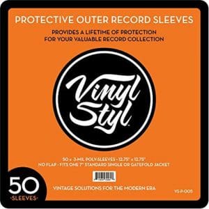 50 Pack Protective Outer Album Record Sleeves