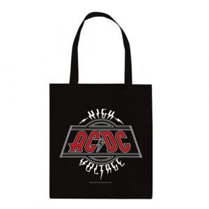 AC/DC High Voltage Cotton Tote Bag