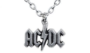 AC/DC Lightning Logo Pendant