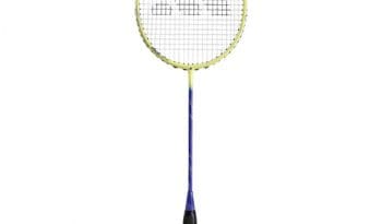 Adidas Spieler E Aktiv 4U Badminton Racket with Sack - Yellow/Blue