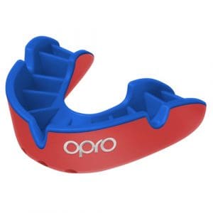 Adult OPRO SILVER Self-Fit GEN4 Mouthguard - Red/Blue