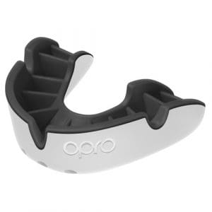 Adult OPRO SILVER Self-Fit GEN4 Mouthguard - White/Black