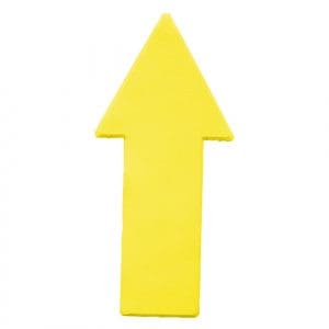 Arrow Floor Marker (Pack of 6): Yellow