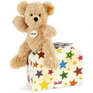 Fynn Teddy Bear In Suitcase, Beige