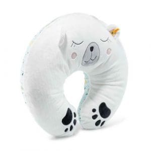 Iggy Polar Bear Cuddly Cushion, White/Multicoloured