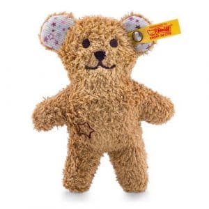 Mini Teddy Bear With Rustling Foil And Rattle, Brown