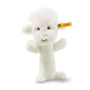 Soft Cuddly Friends Wooly Lamb Rattle, Cream