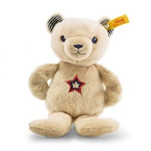 Teddy Bear Band Niklie Teddy Bear With Rustling Foil And Rattle, Beige