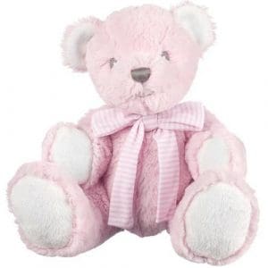 Hug-A-Boo Pink Bear With Rattle