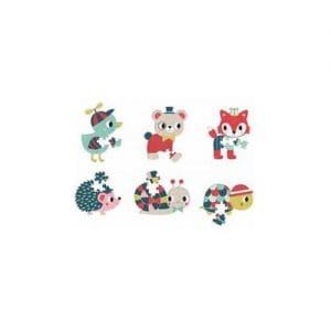 Baby Forest Mini Puzzle 12 Pcs (6 Designs) - One Supplied
