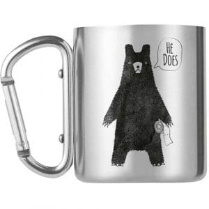 Bear in the Woods Carabiner Mug