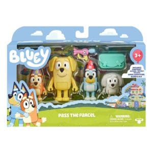 Bluey Figure 4 pack Pass the Parcel