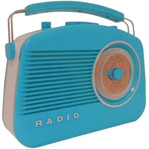 Brighton Retro MW-LW-FM Radio - Duck Egg Blue