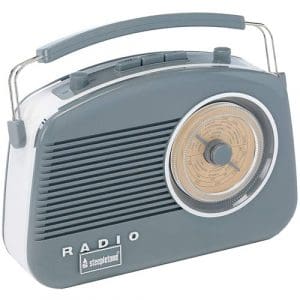 Brighton Retro MW-LW-FM Radio - Grey