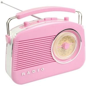 Brighton Retro MW-LW-FM Radio - Pink