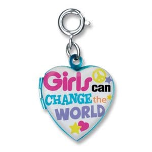 Charm It Girls Can Change the World Locket Charm