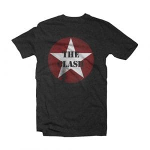 Clash - Star Logo Amplified Vintage Charcoal Small T Shirt