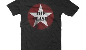 Clash - Star Logo Amplified Vintage Charcoal Small T Shirt
