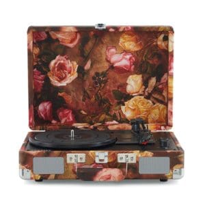 Cruiser Plus Deluxe Portable Turntable - Floral