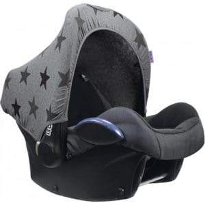 DOOKY Hoody Grey Stars - Carseat Hood