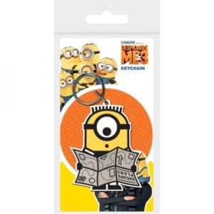 Despicable Me 3 Minion Map Rubber Keyring