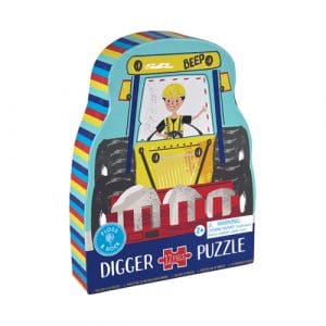 Digger 12pc Shaped Jigsaw with Shaped Box