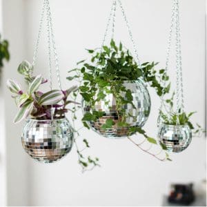 Disco Ball Hanging Planter (8in)