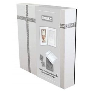Dooky Gift Handprint - Double Frame White Small