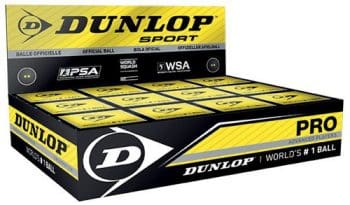 Dunlop Pro Squash Balls (1 Ball Box 12)