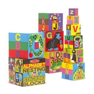 English Alphabet Nesting and Stacking Blocks