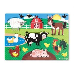 Farm Animals Peg Puzzle
