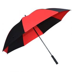 Fiberglass Golf Umbrella - Black/Red