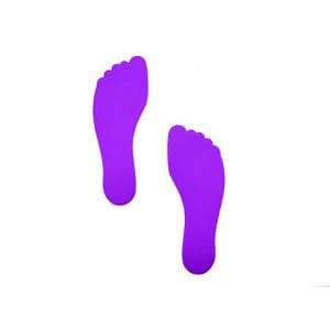 Foot Floor Marker (Pack of 6): Purple