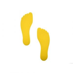 Foot Floor Marker (Pack of 6): Yellow