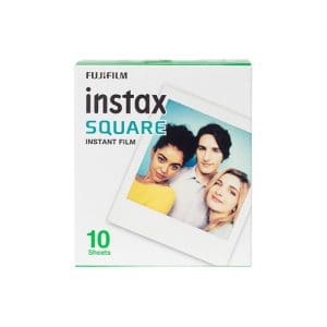Fujifilm Instax Square Instant Photo Film - White, 10 Shot Pack