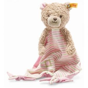 GOTS Rosy Teddybär comforter, light brown/pink