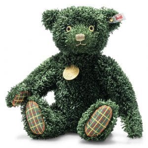 Green Paper Christmas Teddy Bear 34cm