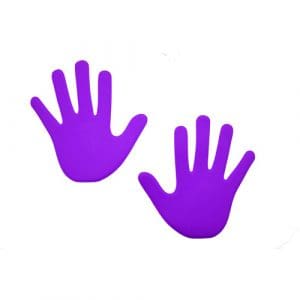 Hand Floor Marker (Pack of 6): Purple