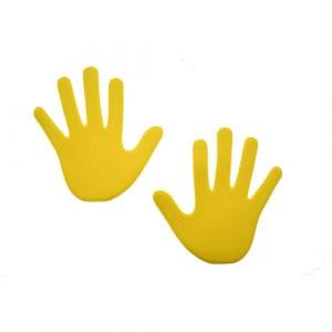 Hand Floor Marker (Pack of 6): Yellow