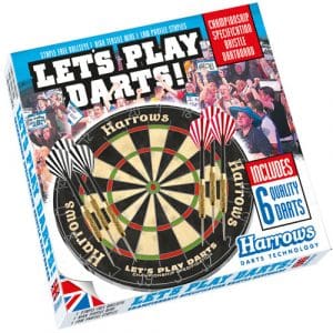 Harrows Lets Play Darts Bristle Board Game