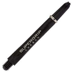 Harrows Super Grip Carbon Shafts: Black/Silver - Midi