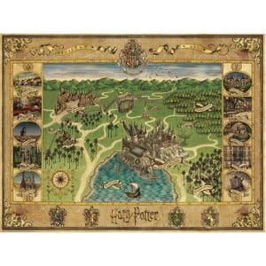 Harry Potter Hogwarts Map Jigsaw Puzzle (1500 pieces)