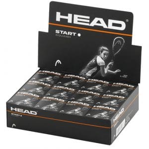Head Start Squash Balls - Single White Dot - Box of 12