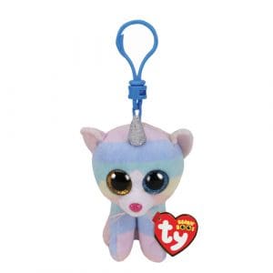 Heather Cat with Horn: Boo - Key Clip