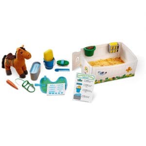 Horse Care Play Set - Feed And Groom