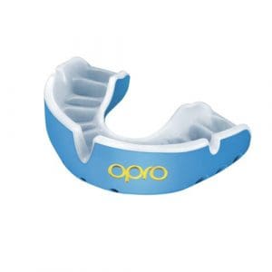 Junior OPRO GOLD Self-Fit GEN4 Mouthguard - Sky Blue/Pearl