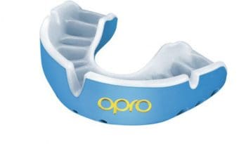 Junior OPRO GOLD Self-Fit GEN4 Mouthguard - Sky Blue/Pearl