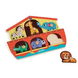 Knob Puzzle Arche Noah 6 Pieces Children's Jigsaw Puzzle